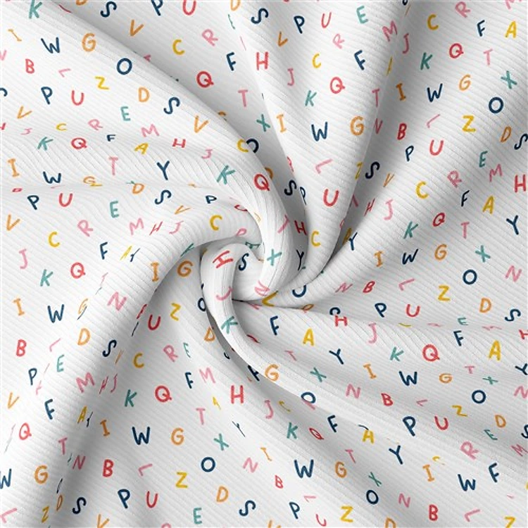 Back to School Rib Knit Fabric, RBK1595 & Get a Free $89.99 Embroidery Bundle