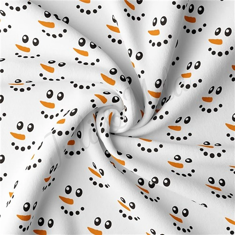 DBPchristmasseries51 Double Brushed Polyester Fabric Jersey Stretchy Soft Polyester Stretch Fabric