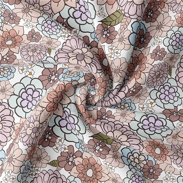Double Brushed Polyester Fabric Jersey Stretchy Soft Polyester Stretch Fabric