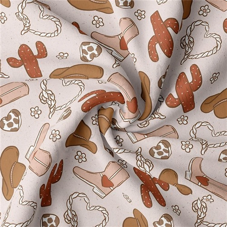 Valentine's Day Double Brushed Polyester Fabric Jersey Stretchy Soft Polyester Stretch Fabric