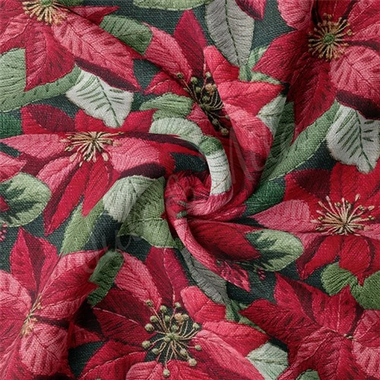 Christmas Christmas Double Brushed Polyester Fabric Jersey Stretchy Soft Polyester Stretch Fabric