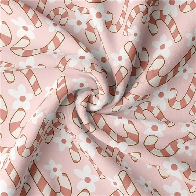 Christmas Double Brushed Polyester Fabric Jersey Stretchy Soft Polyester Stretch Fabric