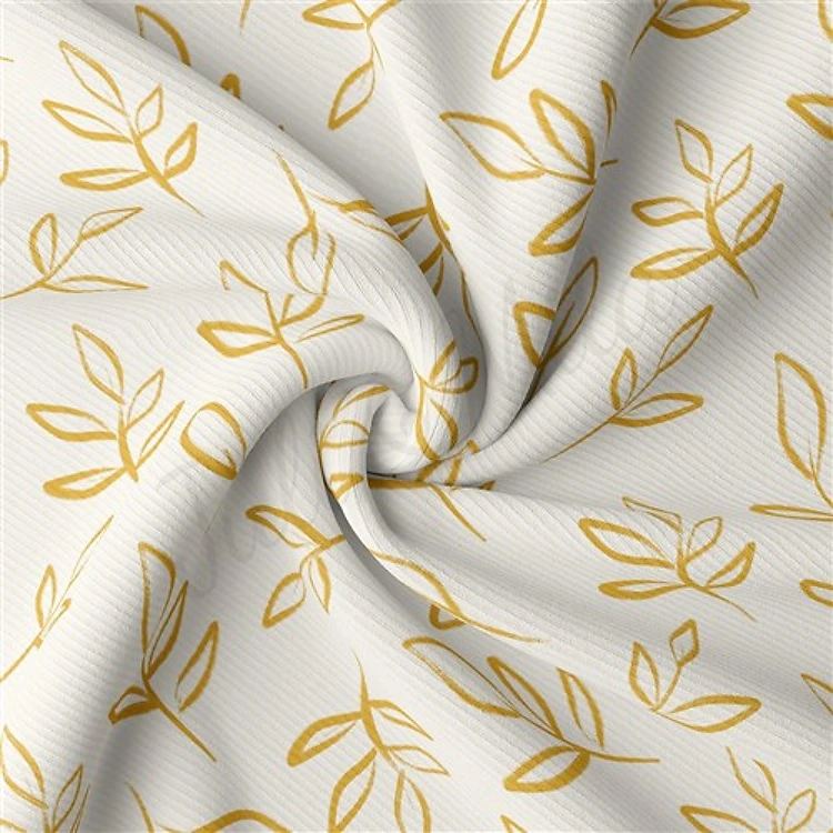 Floral Rib Knit Fabric, RBK2491 & Get a Free $89.99 Embroidery Bundle