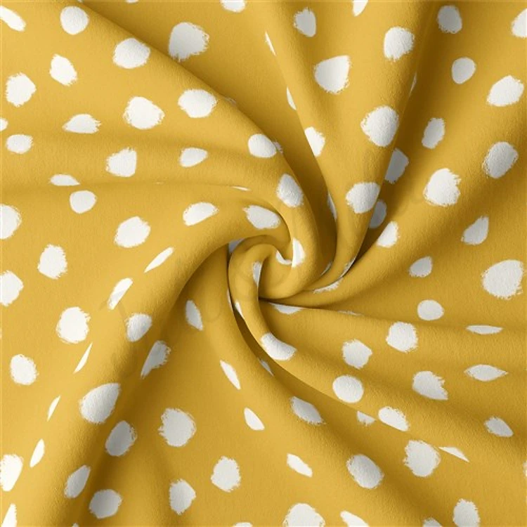 Double Brushed Polyester Fabric Jersey Stretchy Soft Polyester Stretch Fabric