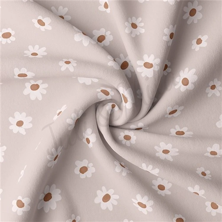 Double Brushed Polyester Fabric Jersey Stretchy Soft Polyester Stretch Fabric