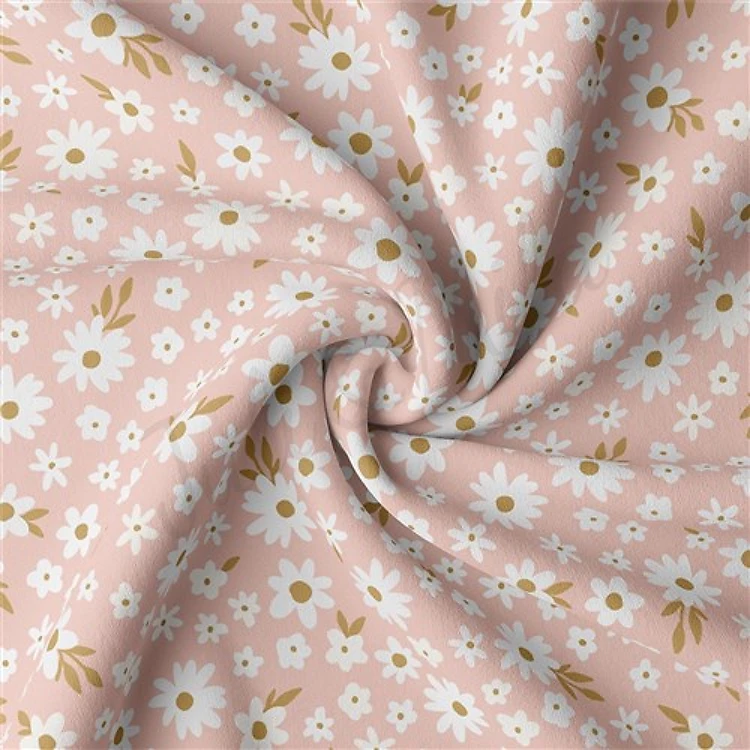 Easter Double Brushed Polyester Fabric Jersey Stretchy Soft Polyester Stretch Fabric