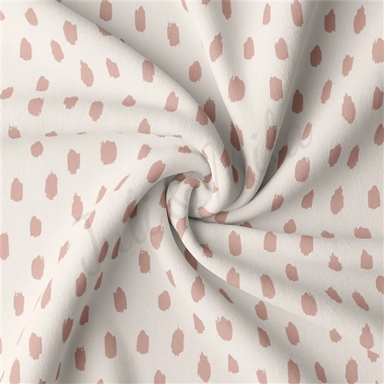 Double Brushed Polyester Fabric Jersey Stretchy Soft Polyester Stretch Fabric