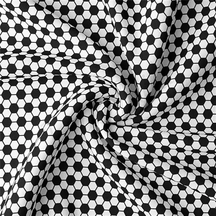 Soccer Double Brushed Polyester Fabric Jersey Stretchy Soft Polyester Stretch Fabric