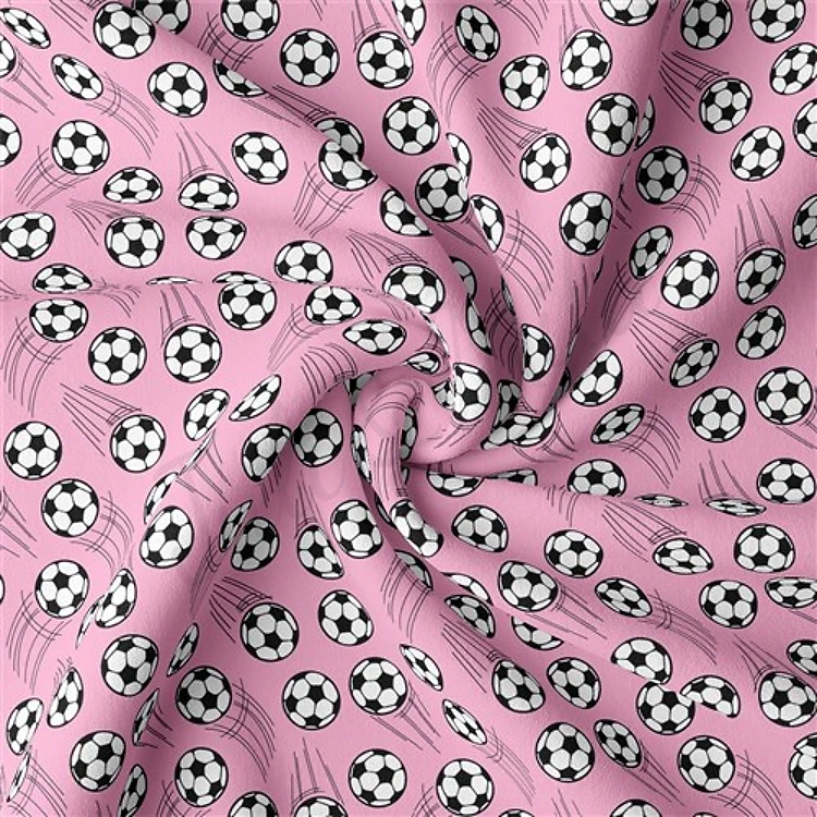 Soccer Double Brushed Polyester Fabric Jersey Stretchy Soft Polyester Stretch Fabric
