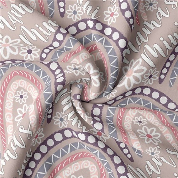 Mama's Mini Double Brushed Polyester Fabric Jersey Stretchy Soft Polyester Stretch Fabric
