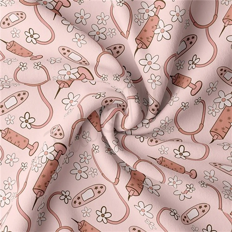 Double Brushed Polyester Fabric Jersey Stretchy Soft Polyester Stretch Fabric