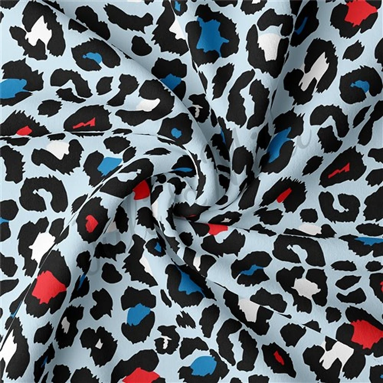 4th of July Patriotic Double Brushed Polyester Fabric Jersey Stretchy Soft Polyester Stretch Fabric