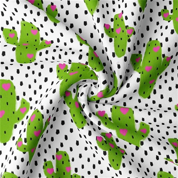 Valentine's Day Double Brushed Polyester Fabric Jersey Stretchy Soft Polyester Stretch Fabric