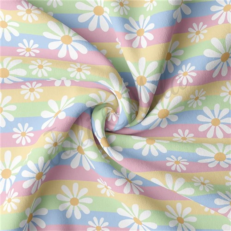 Double Brushed Polyester Fabric Jersey Stretchy Soft Polyester Stretch Fabric