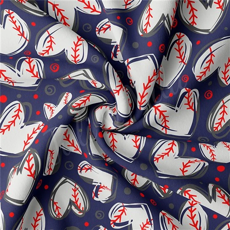 Baseball Double Brushed Polyester Fabric Jersey Stretchy Soft Polyester Stretch Fabric
