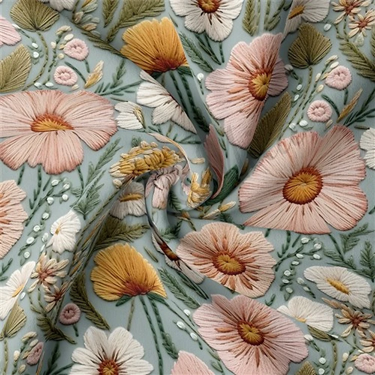 Embroidery Double Brushed Polyester Fabric Jersey Stretchy Soft Polyester Stretch Fabric