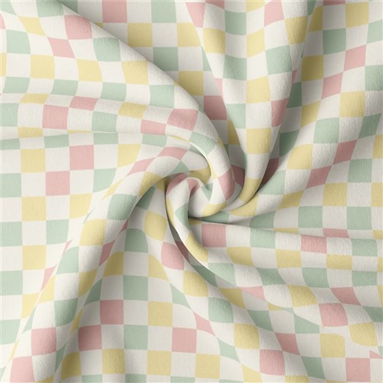 Easter Double Brushed Polyester Fabric Jersey Stretchy Soft Polyester Stretch Fabric