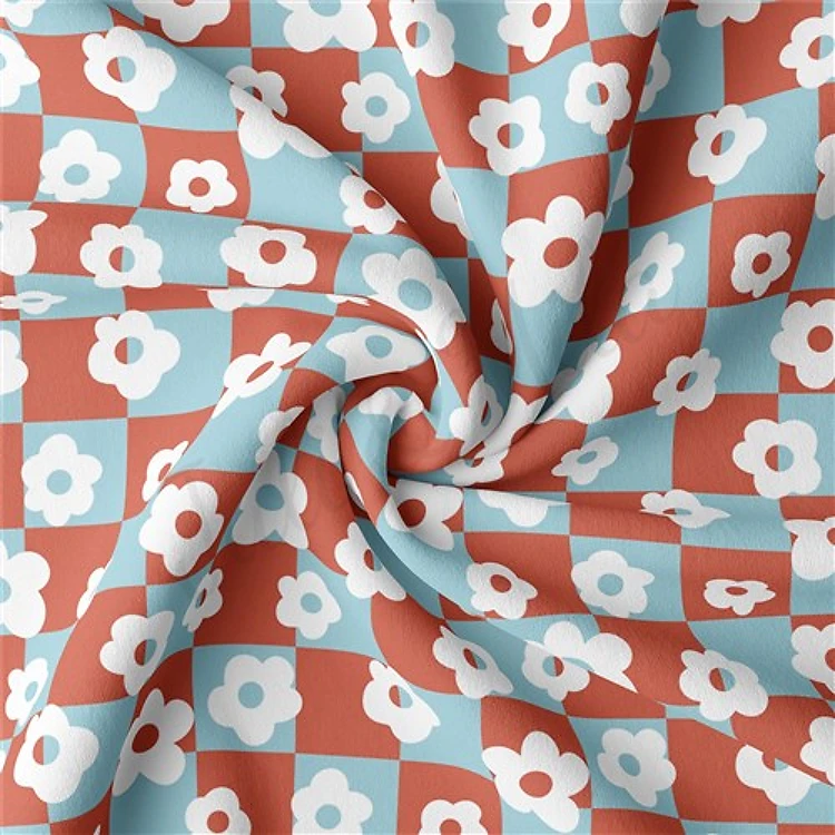 4th of July Patriotic Double Brushed Polyester Fabric Jersey Stretchy Soft Polyester Stretch Fabric