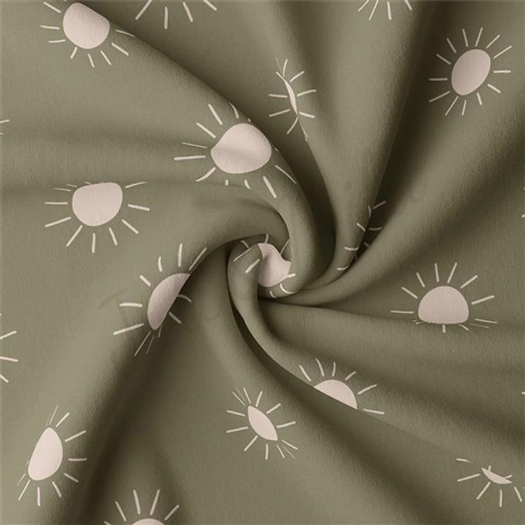 Double Brushed Polyester Fabric Jersey Stretchy Soft Polyester Stretch Fabric