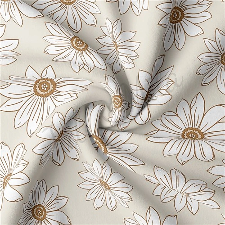 Double Brushed Polyester Fabric Jersey Stretchy Soft Polyester Stretch Fabric