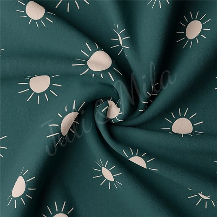 Double Brushed Polyester Fabric Jersey Stretchy Soft Polyester Stretch Fabric