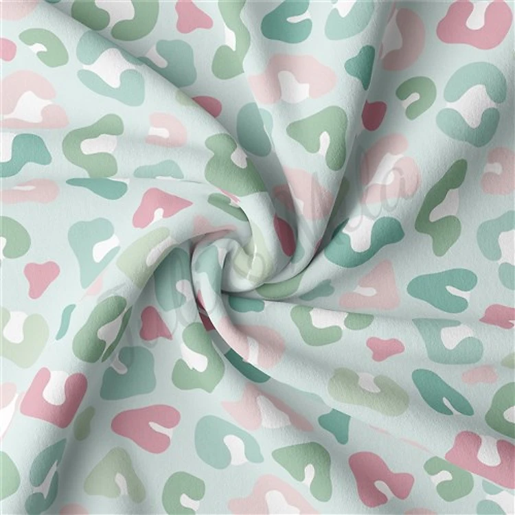 Double Brushed Polyester Fabric Jersey Stretchy Soft Polyester Stretch Fabric
