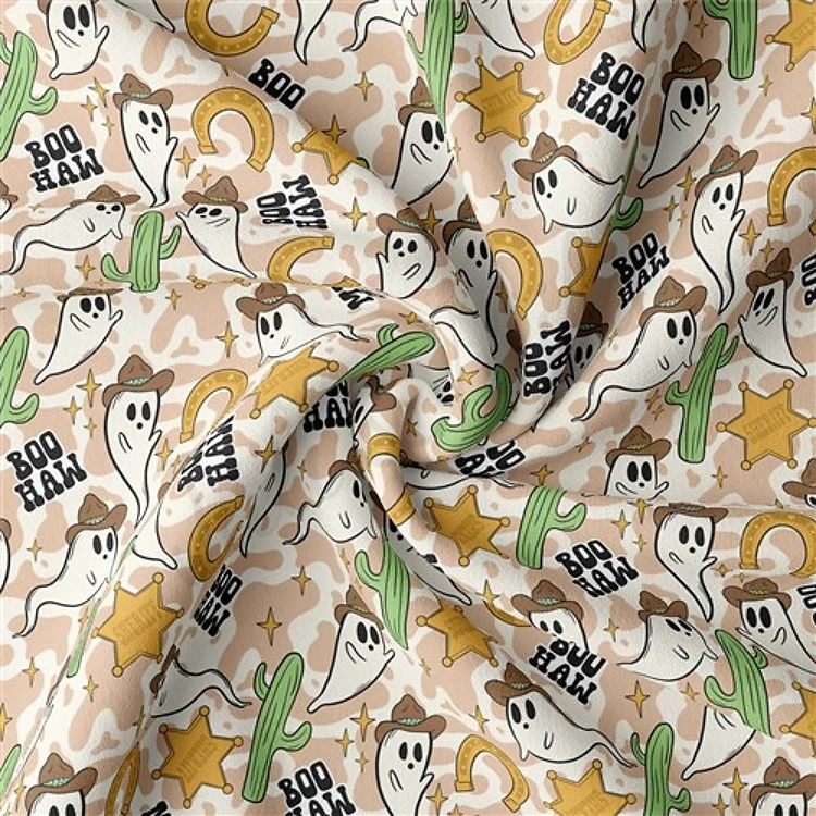 halloween Double Brushed Polyester Fabric Jersey Stretchy Soft Polyester Stretch Fabric