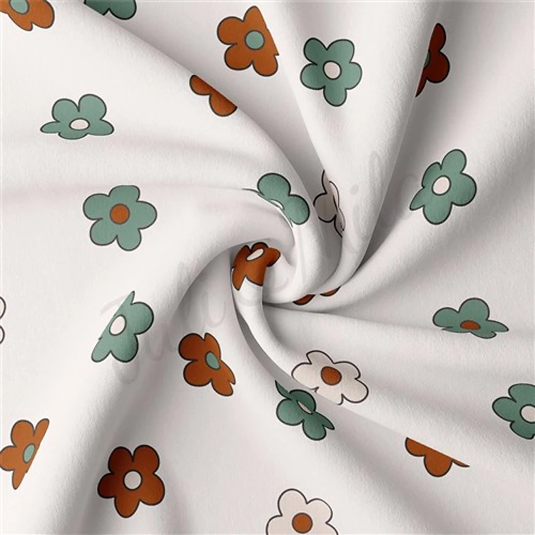 Double Brushed Polyester Fabric Jersey Stretchy Soft Polyester Stretch Fabric