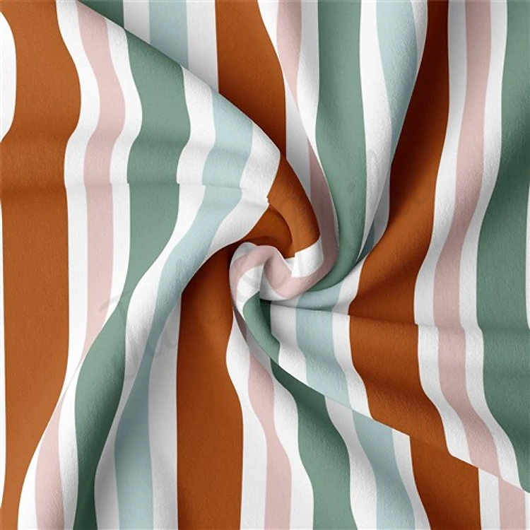 Double Brushed Polyester Fabric Jersey Stretchy Soft Polyester Stretch Fabric