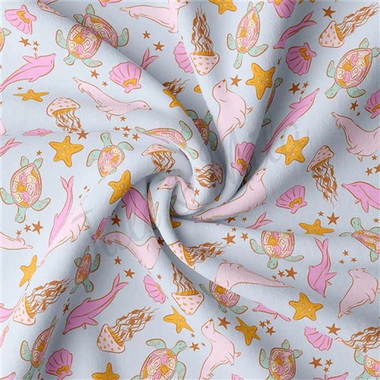 Summer Double Brushed Polyester Fabric Jersey Stretchy Soft Polyester Stretch Fabric
