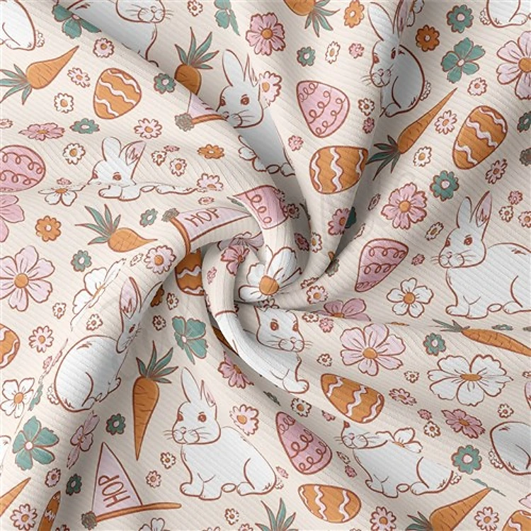 Easter Rib Knit Fabric, RBK2303 & Get a Free $89.99 Embroidery Bundle