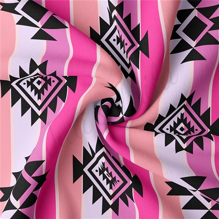 Double Brushed Polyester Fabric Jersey Stretchy Soft Polyester Stretch Fabric