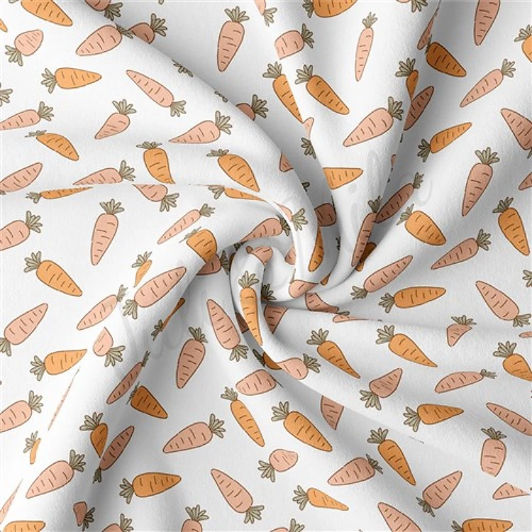 Easter Double Brushed Polyester Fabric Jersey Stretchy Soft Polyester Stretch Fabric