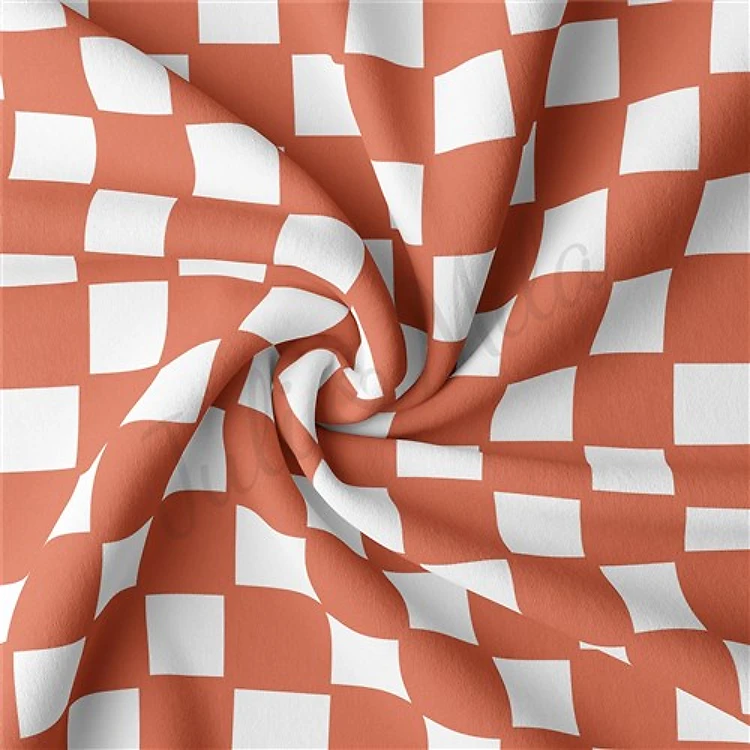 Double Brushed Polyester Fabric Jersey Stretchy Soft Polyester Stretch Fabric