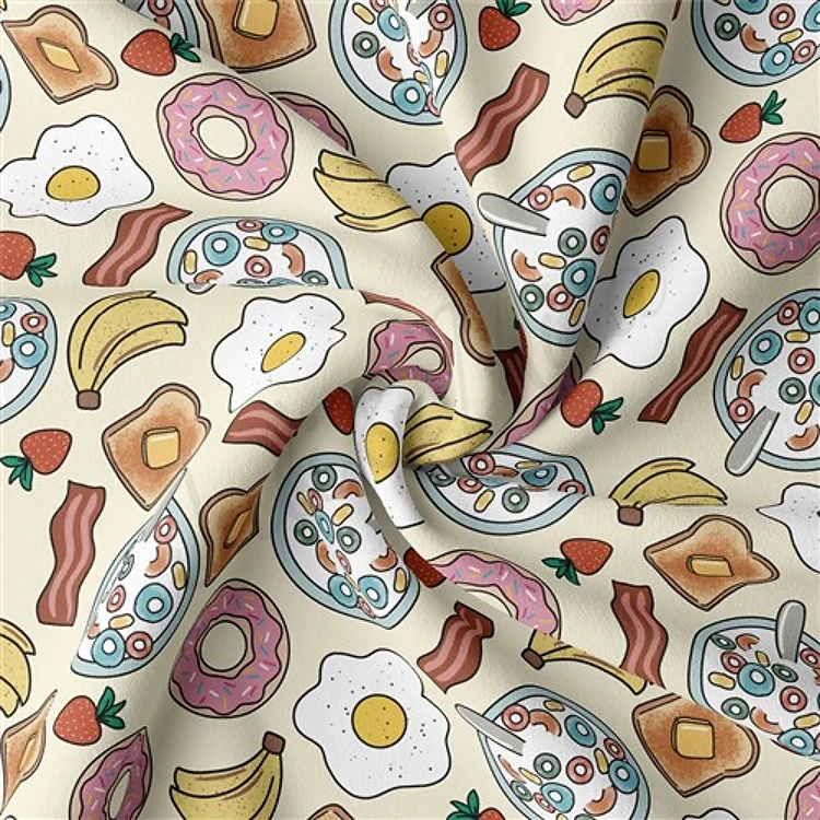 Double Brushed Polyester Fabric Jersey Stretchy Soft Polyester Stretch Fabric