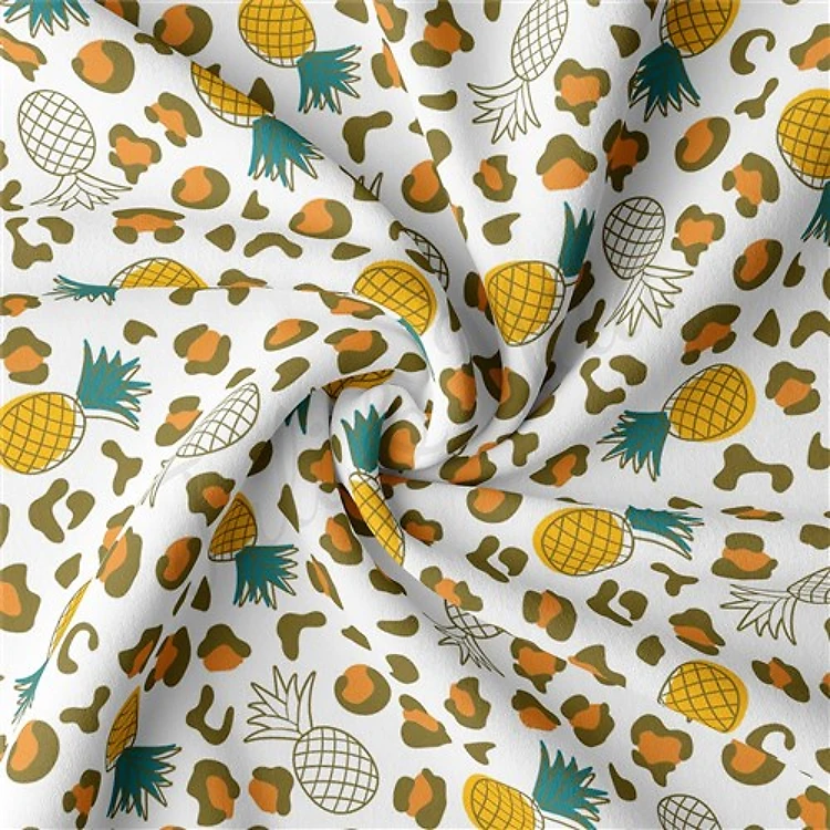Summer Double Brushed Polyester Fabric Jersey Stretchy Soft Polyester Stretch Fabric