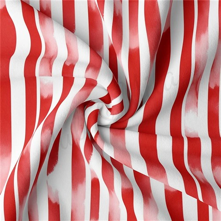 4th of July Patriotic Double Brushed Polyester Fabric Jersey Stretchy Soft Polyester Stretch Fabric