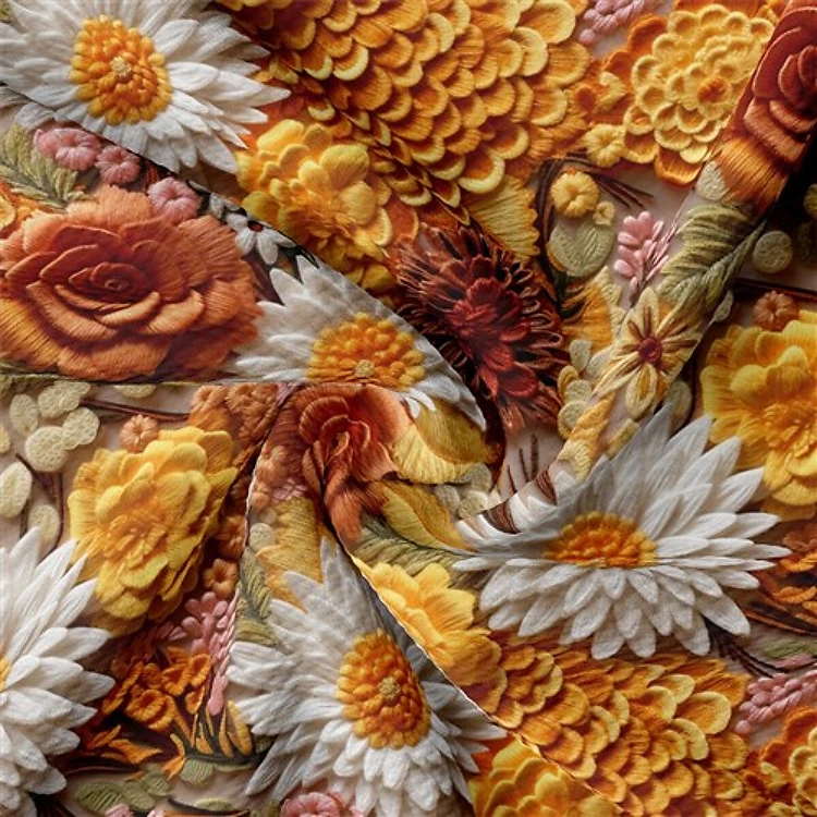 Autumn Fall Halloween Printed Liverpool Fabric AA1935 & Get a Free $89.99 Embroidery Bundle