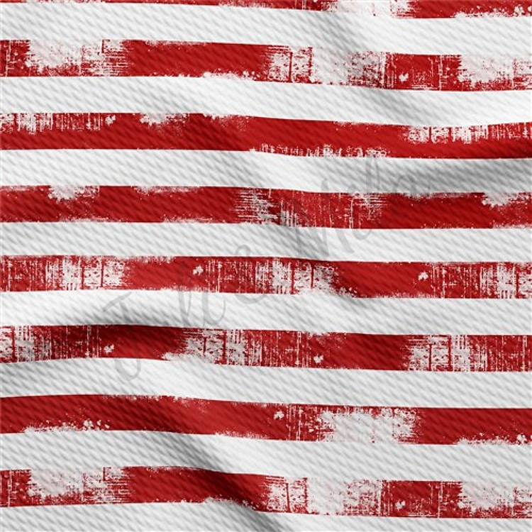 Horizontal Distressed Stripes Patriotic 4th of July Liverpool Stretch PT95 & Get a Free $89.99 Embroidery Bundle