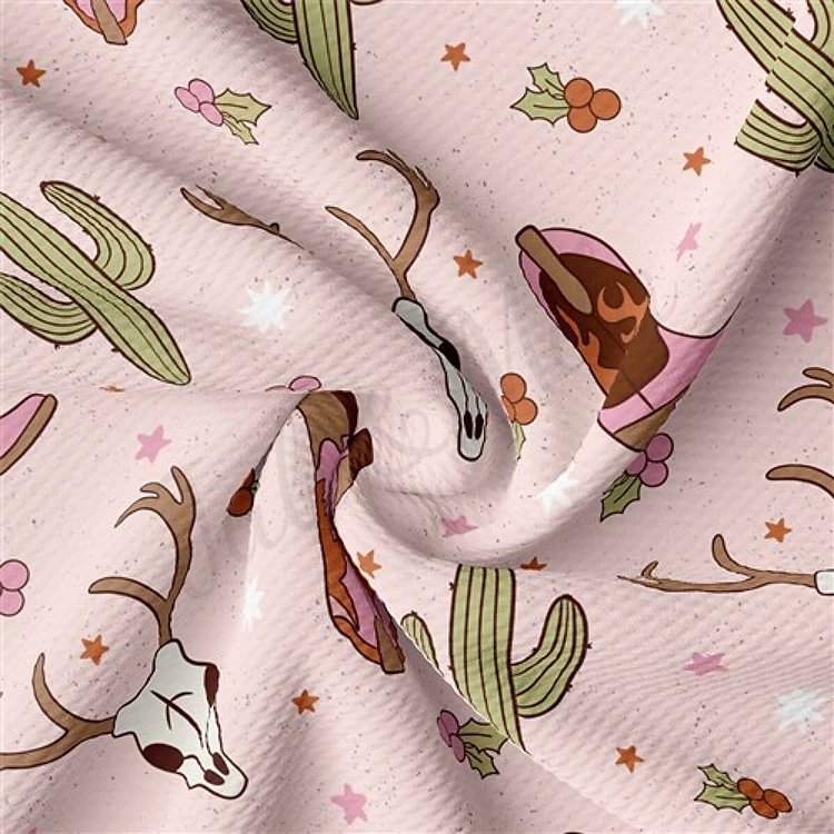 Western Boho Printed Liverpool Fabric AA2142 & Get a Free $89.99 Embroidery Bundle