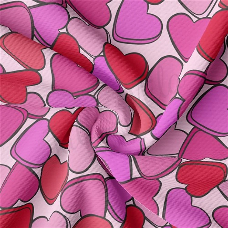 Valentine's Day Liverpool Bullet Textured Stretch Solid Strip Thick Knit Jersey Fabric