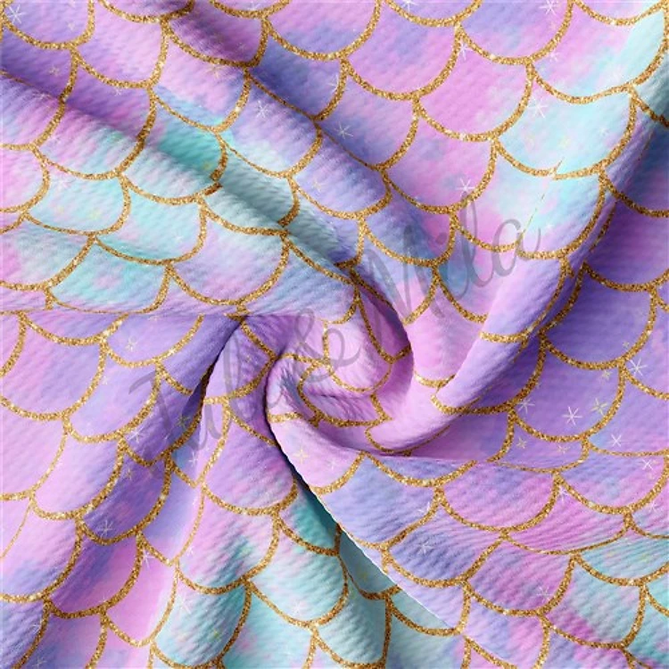 Printed goldenscales Liverpool Bullet Textured Stretch Solid Strip Thick Knit Jersey Fabric