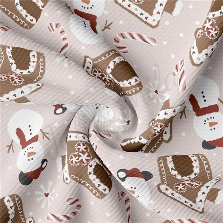 Christmas Printed Liverpool Fabric AA2152 & Get a Free $89.99 Embroidery Bundle