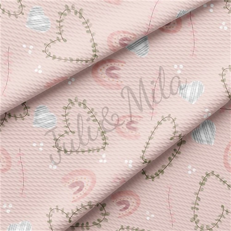 Valentine's Day Printed Liverpool Bullet Textured Stretch Solid Strip Thick Knit Jersey Fabric