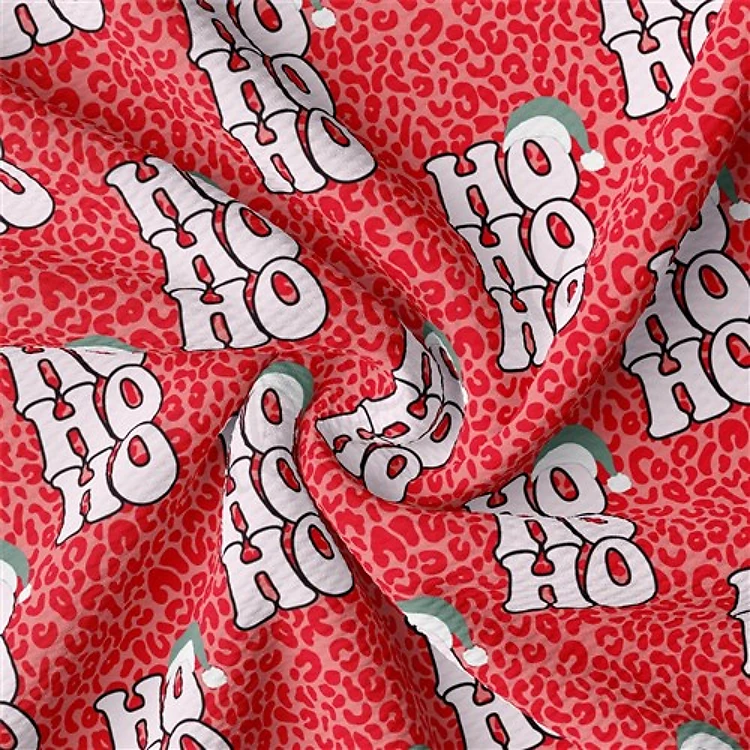 Christmas Christmas Liverpool Bullet Textured Stretch Solid Strip Thick Knit Jersey Fabric