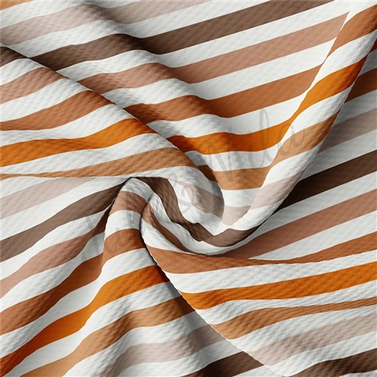 Fall Stripes TBP101 Liverpool Bullet Textured Stretch Solid Strip Thick Knit Jersey Fabric