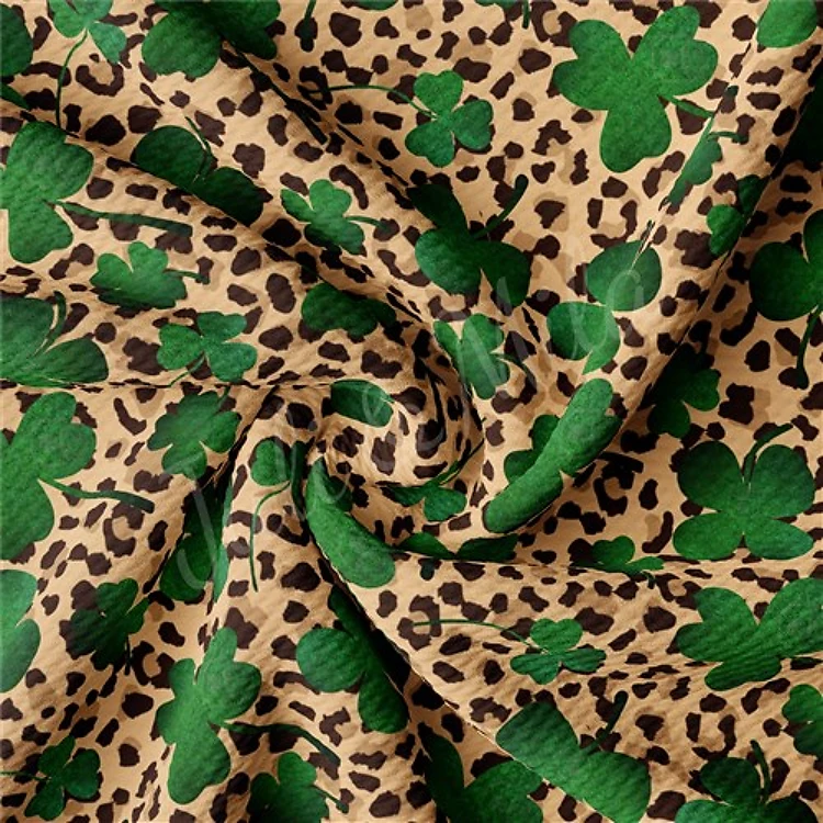 St. Patrick's Day Patrick22 Liverpool Bullet Textured Stretch Solid Strip Thick Knit Jersey Fabric