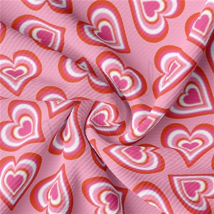 Valentine's Day Liverpool Bullet Textured Stretch Solid Strip Thick Knit Jersey Fabric