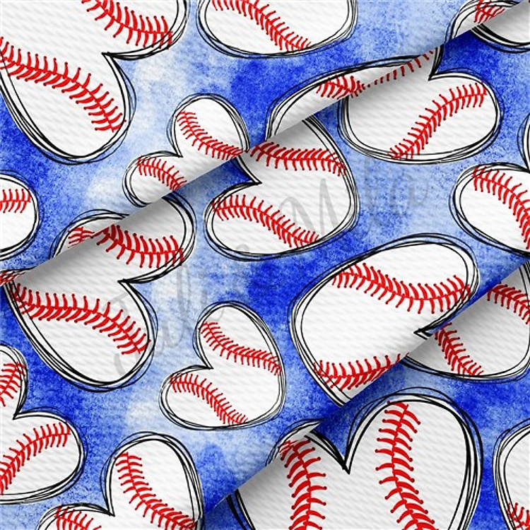 Baseball Hearts Liverpool Solid Strip Thick AA228 & Get a Free $89.99 Embroidery Bundle