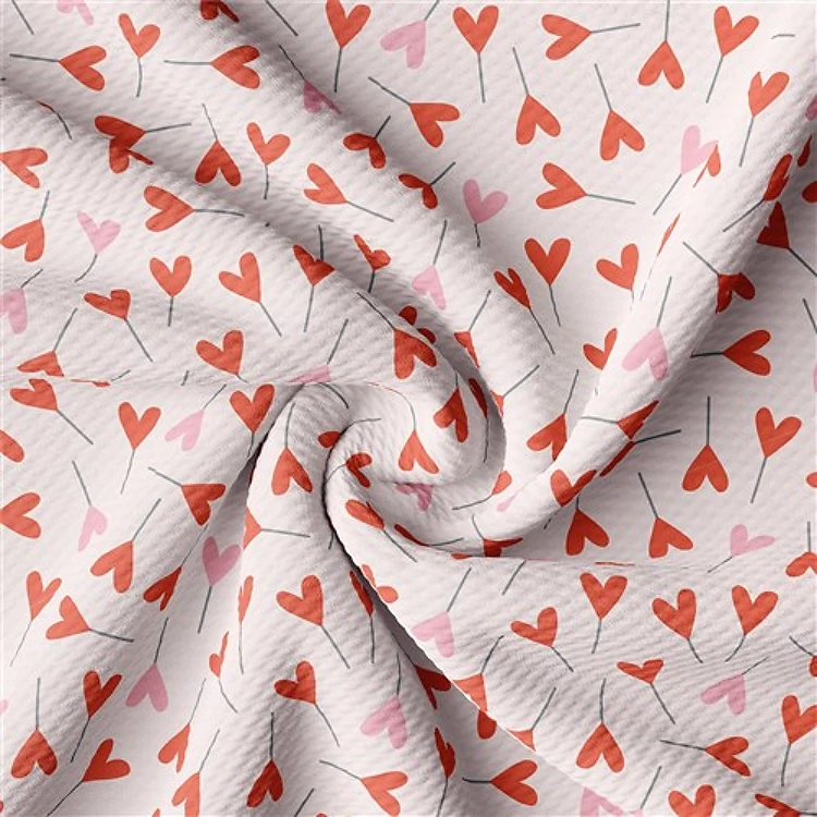 Printed Liverpool 4 Way Fabric Valentines day (V11) & Get a Free $89.99 Embroidery Bundle